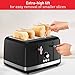 Tefal Black Collection 4-Slot Toaster, 7 Browning Levels, Defrost-Stop-Reheat Functions, Removable Crumb Tray, High-lift, Self-Centring Racks, 1430W, TF3058G0, Matte Black