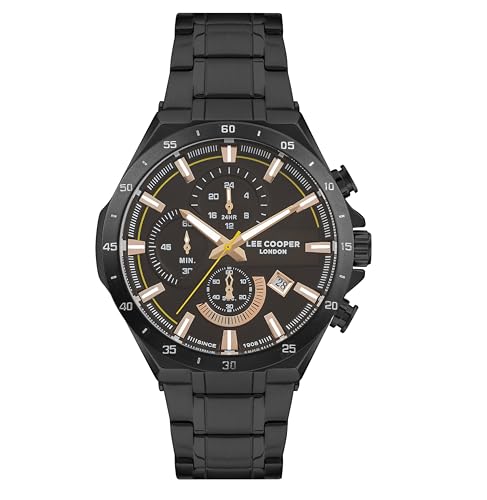 Image of Lee Cooper Chronograph Brown Round Dial Men's Watch - LC07258.640