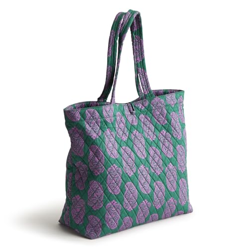 Vera Bradley Women's Premium Cotton Original Tote, Iconic Paisley Green Jacket, One Size