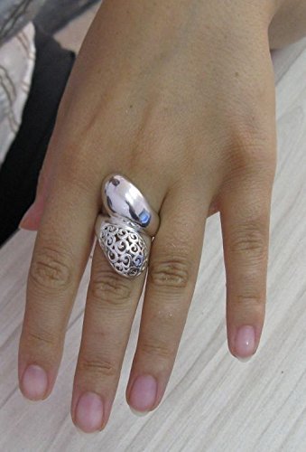 Longue bague en argent massif 925 R001135 Empress