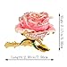QIFU Decorative Hand Painted Rose Hinged Jewelry Trinket Box Unique Gift Home Decor