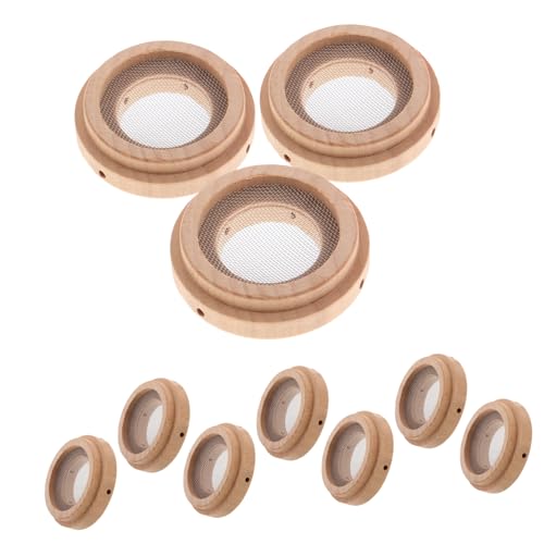 Vaguelly 10 Piezas De Almohadillas Cónicas De Jade Parches De Varillas Naturales Dispositivo De Tratamiento Dispositivo Sin Humo Beige Acero Inoxidable
