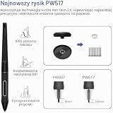 Huion Kamvas Pro 13 Tablet, Czarny, 13.3"