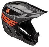 Mongoose Title Full Face Team Issue Bike Helmet, Fits Head Circumferences of 59-60cm, Adult/Large, Grey
