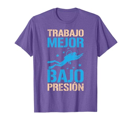 Trabajo Mejor Bajo Buceo Deporte Buzo Hombre Mujer Regalo Camiseta