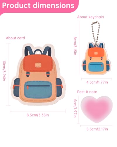 144Pcs 24 Pack Class Rewards for Kids Classroom,Easter Basket Stuffers,with Acrylic Keychain,Greeting Card,Post-it notes,Eraser,Pencil Sharpener,Packaging bag,Party Favor for Easter Gift Exchange — view 6