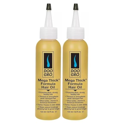 New Doo Gro Hair Oil, Mega Thick Formula - 4.5 oz, (Pack of 2)