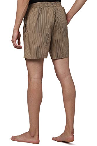 Image of Peter England Men's Cotton Regular Fit Striped Boxer Shorts