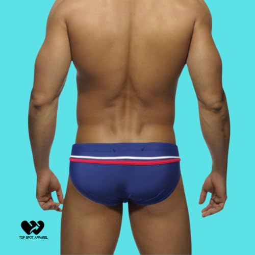 Men's Low Rise Swim Briefs, Classic Navy3