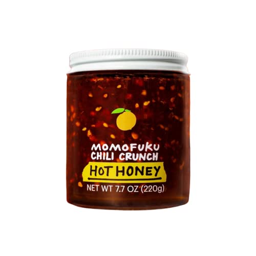 Momofuku Hot Honey Chili Crunch by David Chang 5.5 oz, Oil with Premium Wildflower Honey, Seaweed, Garlic and Shallots, Chili Crisp for Cooking, as Sauce or Topping