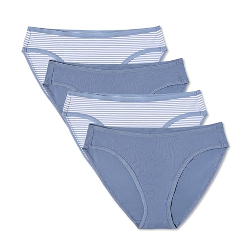 Pact Organic Cotton Womens Everyday Classic Fit Bikini Underwear 4 Pack
