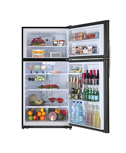 Kenmore Top-Freezer Refrigerator With Led Lighting And 20.8 Cubic Ft. Total Capacity, Black #TOP3