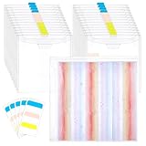 [L'emballage comprend]-- Vous recevrez 24 pochette transparente pour documents et 20 feuilles d'étiquettes autocollantes (3 étiquettes/feuille).. Vous pouvez étiqueter chaque organiseur de rangement pour papier scrapbooking afin de trouver rapidement l'emplacement dont vous avez besoin.