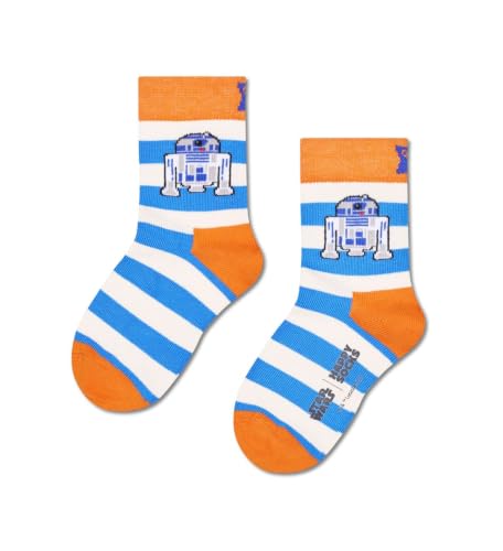 Happy Socks Kids STAR WARS R2-D2 Baumwolle Socken Kinder Blau 7-9Y