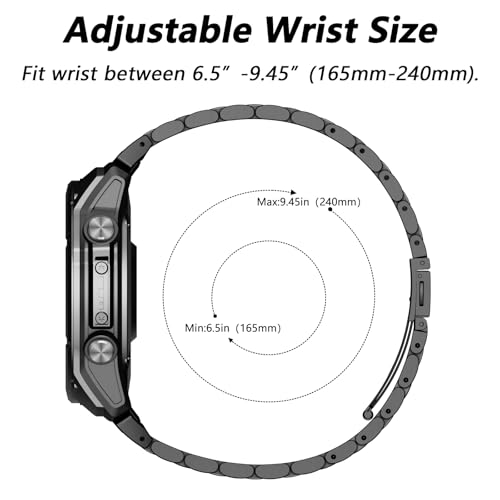 Correa metálica 20mm para reloj compatible Fenix 8 AMOLED 43mm miniatura 4