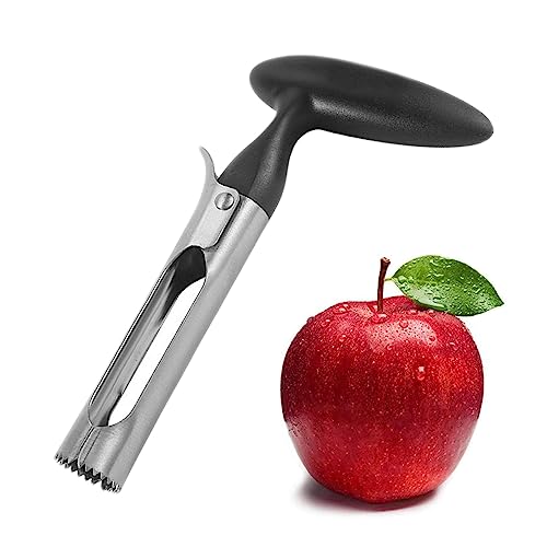 NIUQIGE Descorazonador de Manzanas y Pimientos - Cortador de Manzana con Mango de ABS y Hoja de Acero Inoxidable,...