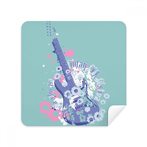 Chiffon de nettoyage lunettes à motif guitare pour l'écran de votre smartphone