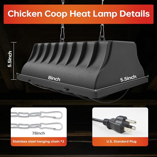 Jusoney CHL01 Chicken Coop Heater For Chicks,Brooder Heater thumb #4