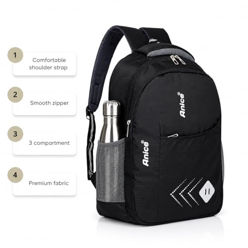 Image of ANICE 30L Laptop Backpack for Men & Women School Bag Travel & College Bag School Bag for Boys Girls Man Woman | Laptop Bagpack