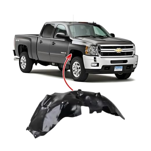 New Front Right Passenger Side Fender Liner For 2011-2013 Chevrolet Pickup Chevy Silverado 2500/3500 Model Made Of Plastic GM1249232