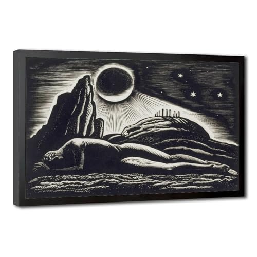 Tableau paysage Rockwell Kent pour salon - Déco murale canvas style vintage américain