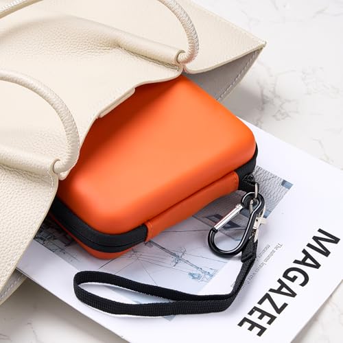 Image of ProCase External Hard Drive Travel Case for 2.5 inch HDD /SSD -Orange | Fits Seagate Portable, Samsung T9, WD Elements, My Passport, Toshiba Canvio Basics, 1TB-5TB Drives, USB 3.0 HDD /SSD Storage