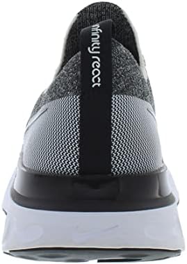 Nike React Infinity Run Flyknit Womens Shoes Size 7.5, Color: Black/Black/White | Image 3