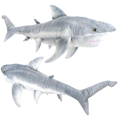 Image of TigerHart Sammy The Shark - 36 Inch Long Great White Stuffed Animal Plush