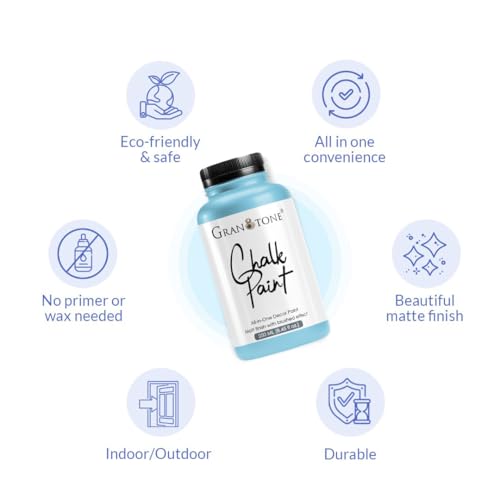 Image of GRANOTONE Chalk Paint Tiffany Blue 120 ml Matte Finish