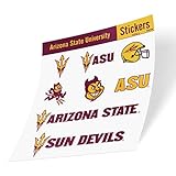 Arizona State University ASU Sun Devils Sticker Vinyl Decal Laptop Water Bottle Car Scrapbook (Type...