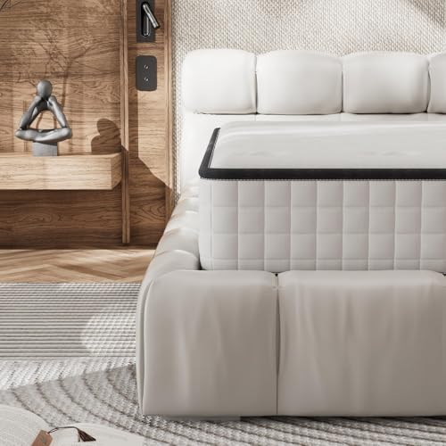 DEWINNER Matelas 140x190 cm, Matelas en Mousse à Mémoire de Forme Haute Densité,Fermeté Moyenne,Épaisseur 25cm,Hypoallergénique,Sommeil Isolé,7 Zones,Réversible à Deux Faces Utilisables