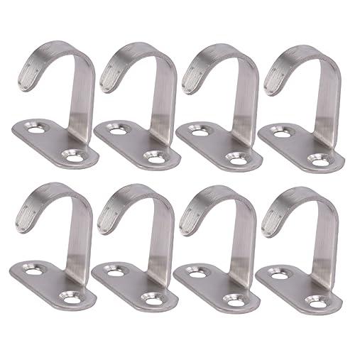 Lot de 30 pièces en acier inoxydable adhésives pour chapeaux et écharpes