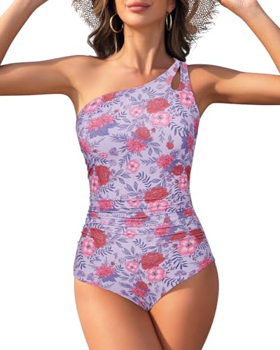 Image of Century Star Sleeve Swimsuits for Women Teen Girls Bathing Suit Rash Guard Swimsuit Surfing Cute Pink FlowerMhaoping