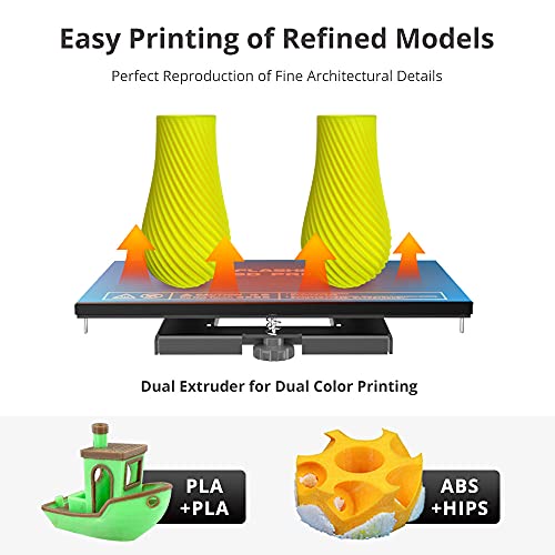Flashforge Creator Pro 3D Printer, Dual Extruder 3D Printers W/2 Spools, Fully Metal Frame, Acrylic Covers, Diy Fdm 3D Printer Kit With Optimized Build Platform, Works With Abs And Pla #TOP4