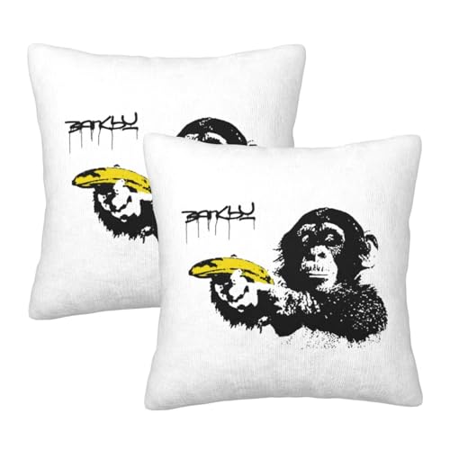 Jo[ oNV[ Banksy `pW[ oii A[g NbVJo[ 2Zbg zcJo[ ܂Jo[   \t@w  CeA ItBX  lGʗp 45×45cm