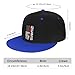 AXXOR Ironworker American Flag Baseball Cap Unisex Kids Adjustable Fashion Hip Hop Flat Bill Hat Blue