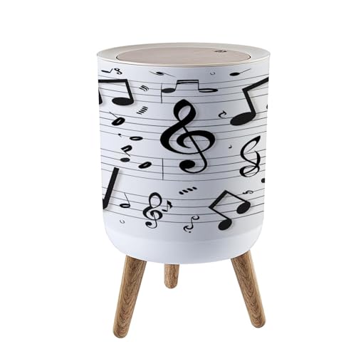 Caneca de basura con tapa redonda 1.8 gal