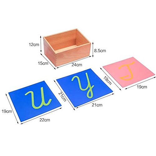 Adena Montessori Sandpaper Letters, Capital Case Cursive, with Box - Image 8