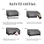 Easy-Going Outdoor Couch Cover, Heavy Duty 3-Seater Patio Sofa Cover, Windproof Outdoor Furniture Cover with Air Vent (88Wx32.5Dx33H inch,Gray/Dark Gray)