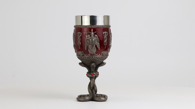 Amazon.com | Veronese Design 6 7/8 Inch Baphomet Crimson Jeweled