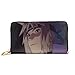 Produktbild Naruto Geldbörse aus echtem Leder mit Reißverschluss, lange Clutch, Münzfach, Kartenpaket für Damen und Herren