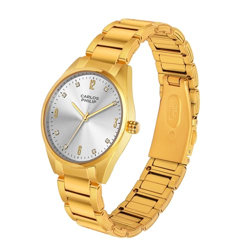Image of Carlos Philip Majesta Series Premium Luxury Analog Watch | Heritage-Inspired Design | Stainless Steel Build | Exclusive Dial Colors | Japanese Quartz Movement