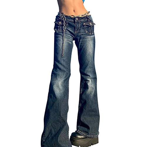 min-bmao Skinny Jeans Damen High Waist Stretch Hose