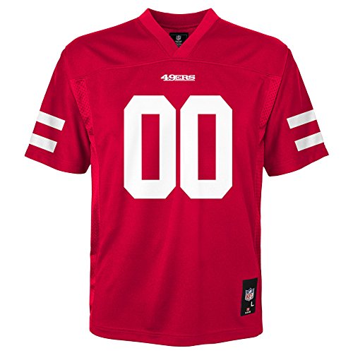 NFL Kids & Youth Team Color Fashion Jersey, San Francisco 49ers, Kids Medium(5-6)