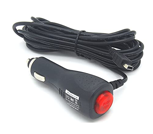 Mini USB Dash Cam Charger Cable for Car with on off switch Power Charging Lead Cable 3.5 Metres Long with Straight Mini USB Connector For Dash Cameras Sat Navs Other Android Devices