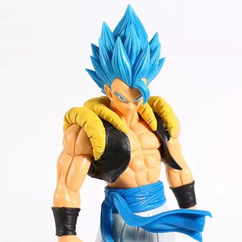 Image of Gogeta Blue Action Figure 17cm Dragon Ball Anime Collectible PVC Model with Stand, Multicolor Decorative Figurine for Home Decor Office Desk Gift for Fans Adults Anime Fans (Gogeta 16Cm)