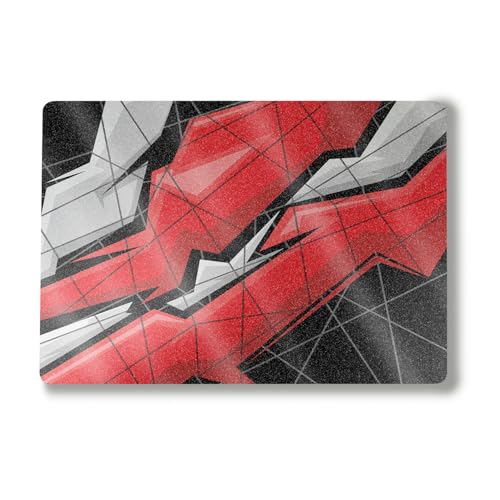 Image of Glossy Glitter Laptop Skin Compatible with Alienware M18 R2 (2024) - Polygon Grunge - Premium 3M Vinyl Protective Wrap Decal Cover - Easy to Apply | Crafted in The USA by MightySkins