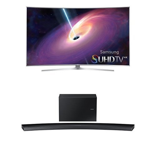 Samsung UN55JS9000 Curved 55-Inch TV with HW-J8500 Curved Soundbar