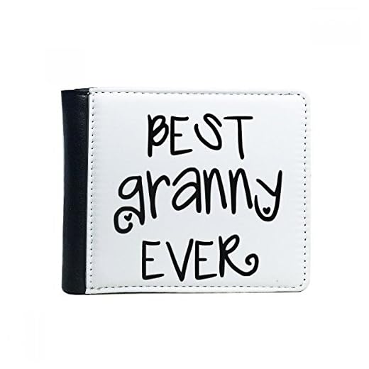 DIYthinker Nana present bästa mormor överhuvud ord citat familj bifold konstläder plånbok multifunktionell kort-plånbok-present-flip Bless flerfärgad