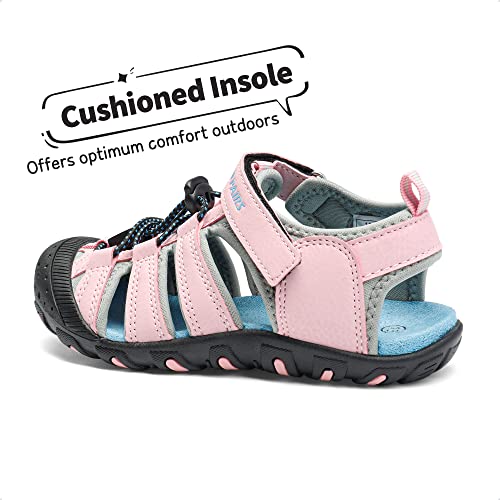 Image of DREAM PAIRS Boys Girls Closed-Toe Outdoor Summer Water Sport Sandals for Toddler /Little /Big Kid